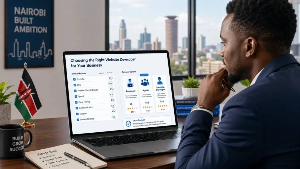 Choosing the right website developer in Kenya