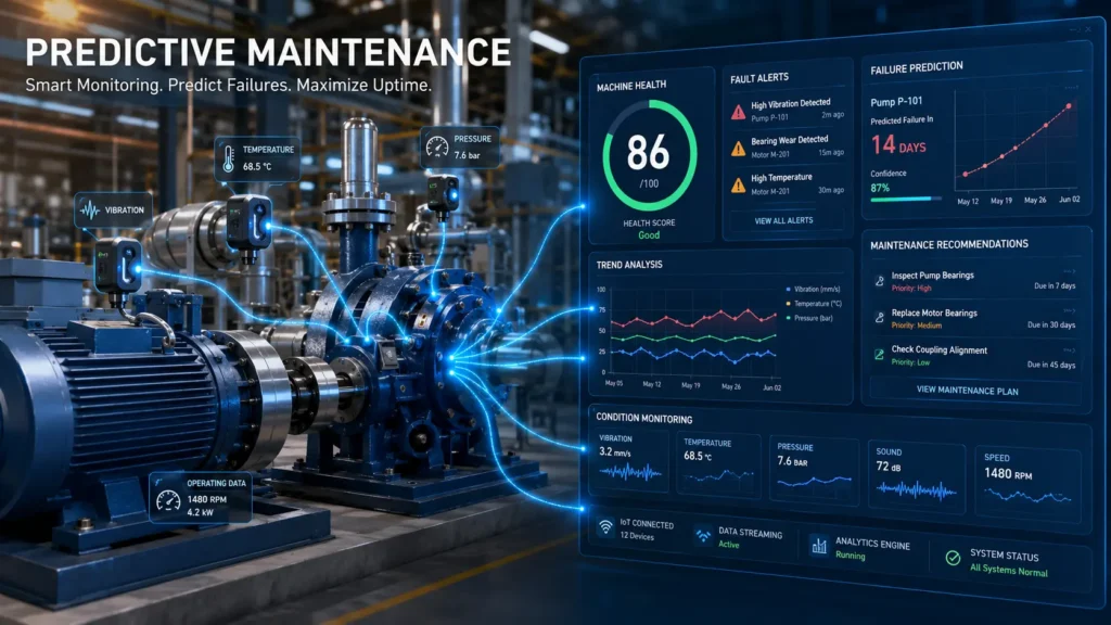 Predictive maintenance using sensors and data analytics