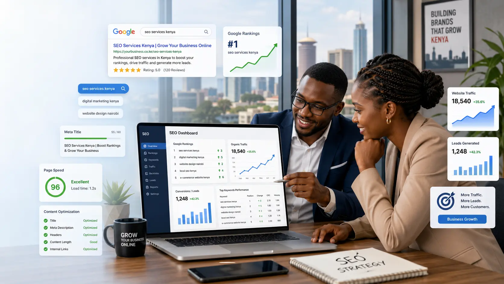 SEO services in Kenya helping businesses rank higher on Google