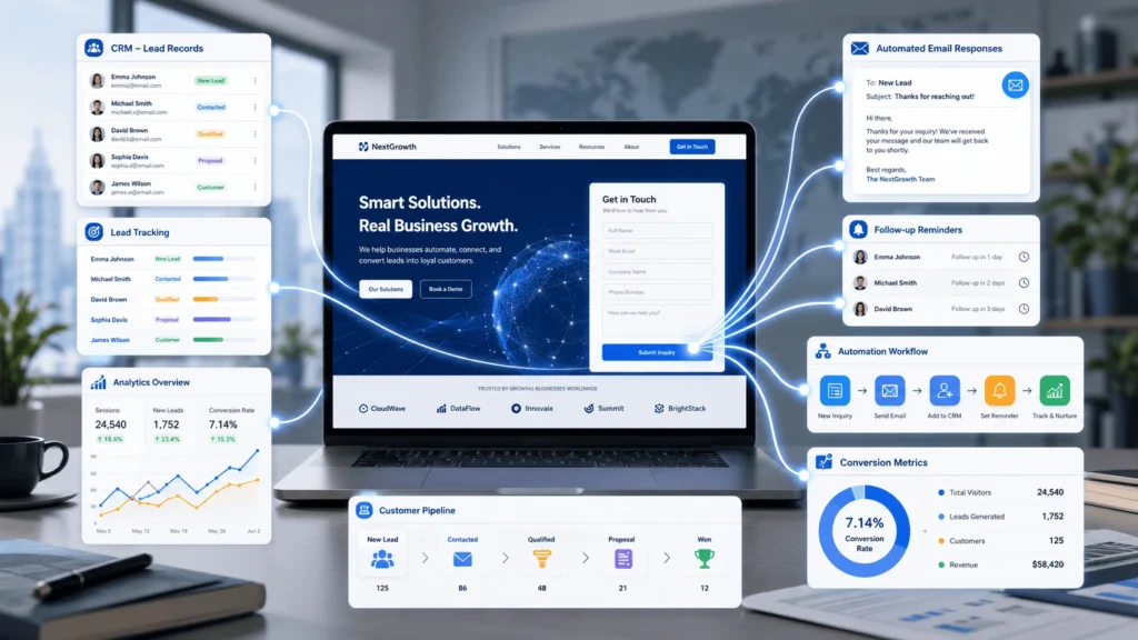 Website Automation Analytics and Digital Growth System