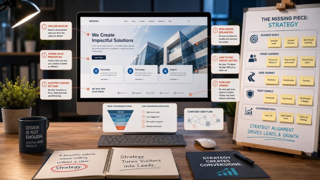 Business websites fail when they have no clear lead generation strategy