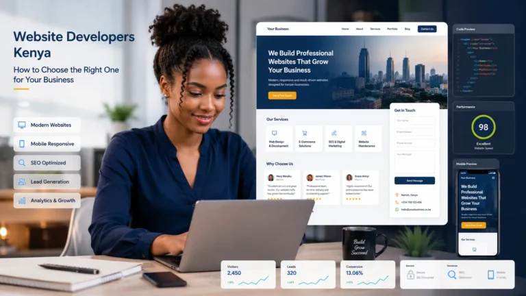 Website developers Kenya creating modern business websites