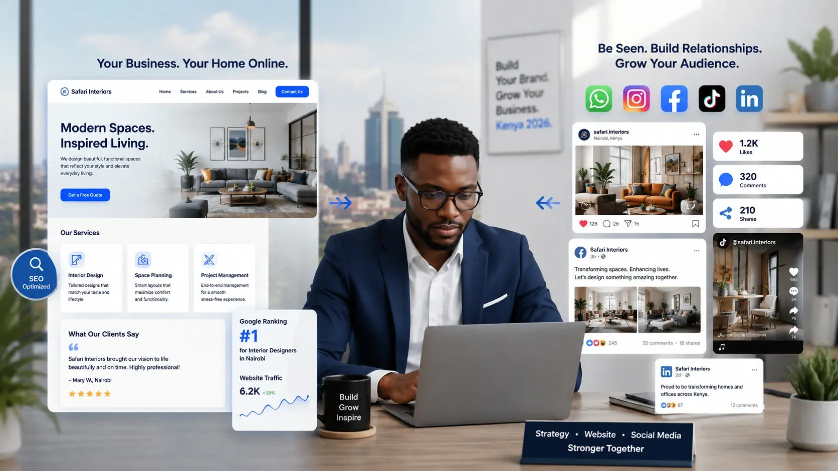 Website vs social media for Kenyan businesses in 2026